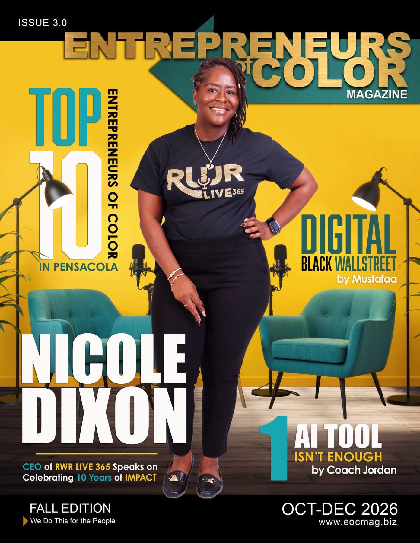 EOC Magazine current issue cover featuring NAME HERE